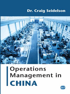 cover image of Operations Management in China
